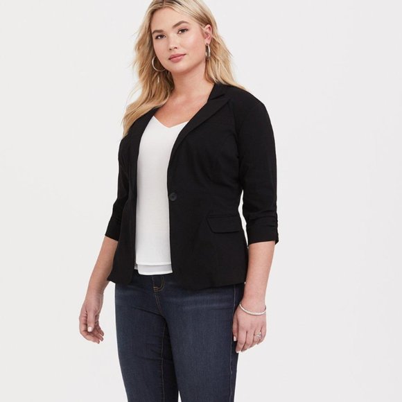 Torrid Lexington Blazer 3/4 sleeve sz 4X - Picture 2 of 16